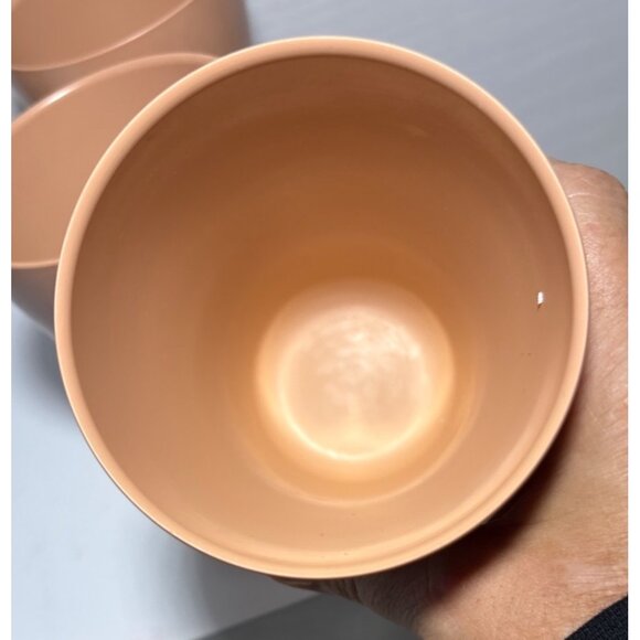 Melmac Cyanamid Set Of 4 Tan Plastic Drinking Cups Tumblers - Picture 8 of 14